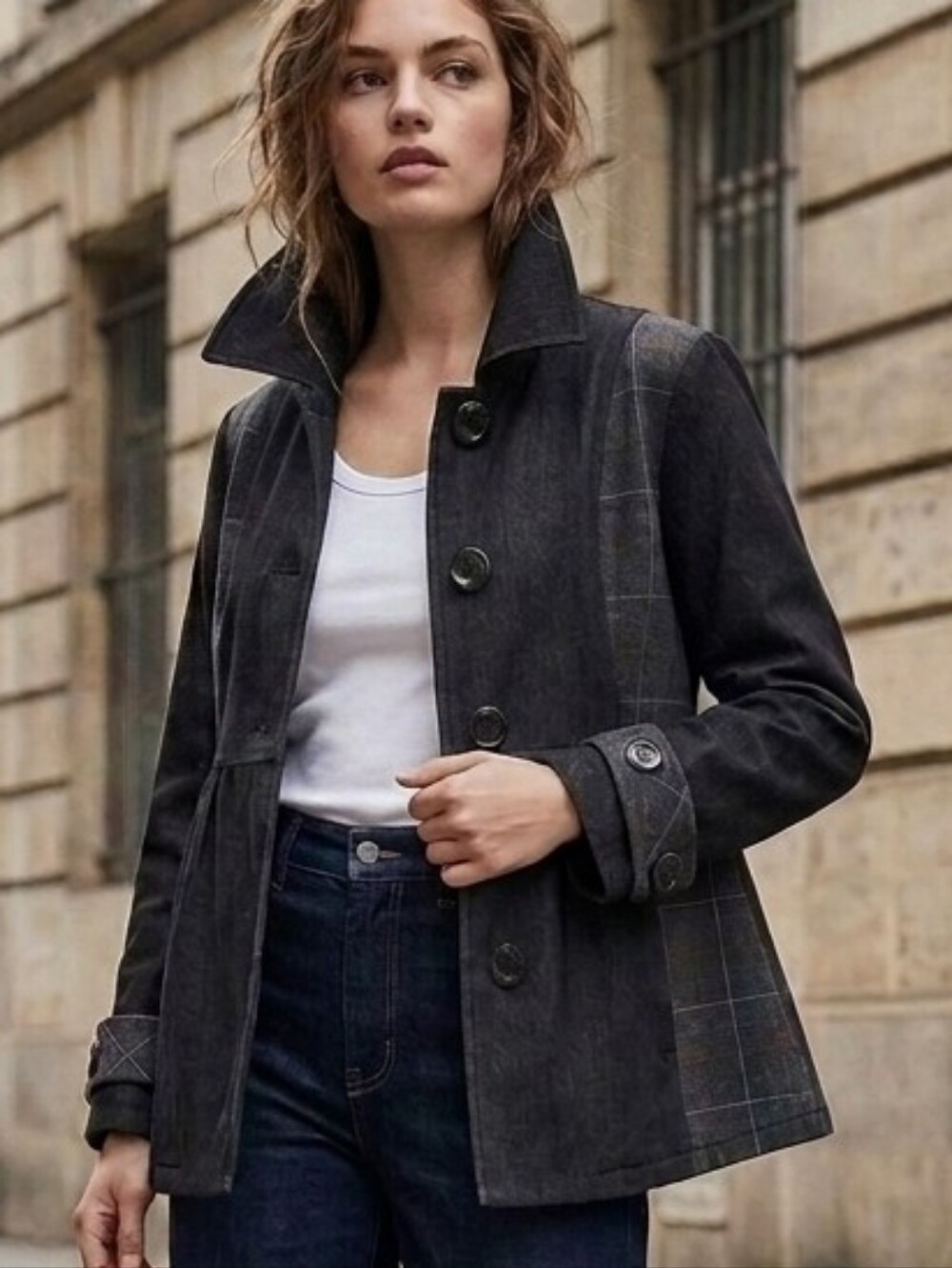 Nicole Benisti pin striped jacket